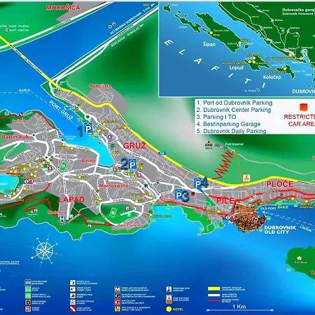Gradac With Garden Next To And Old Town *